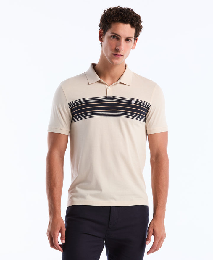 Chest Stripe Polo Shirt (Birch) 