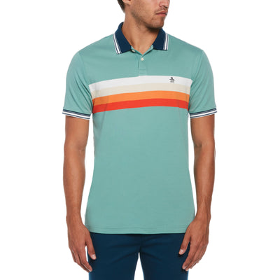 Chest Stripe Polo (Oil Blue) 