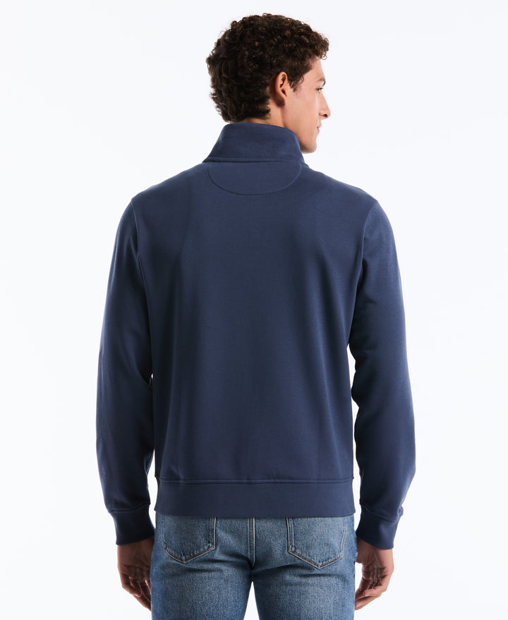 Chest Striped Fleece Track Jacket (Sargasso Sea) 