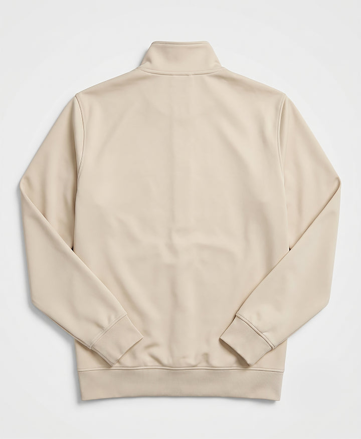 Chest Striped Fleece Track Jacket-Outerwear-Original Penguin