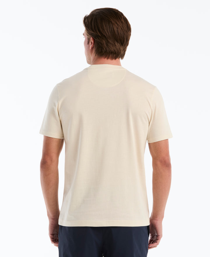 Cotton Jersey Chest Stripe Tee (Birch) 