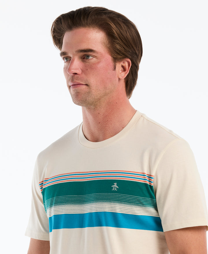 Cotton Jersey Chest Stripe Tee (Birch) 