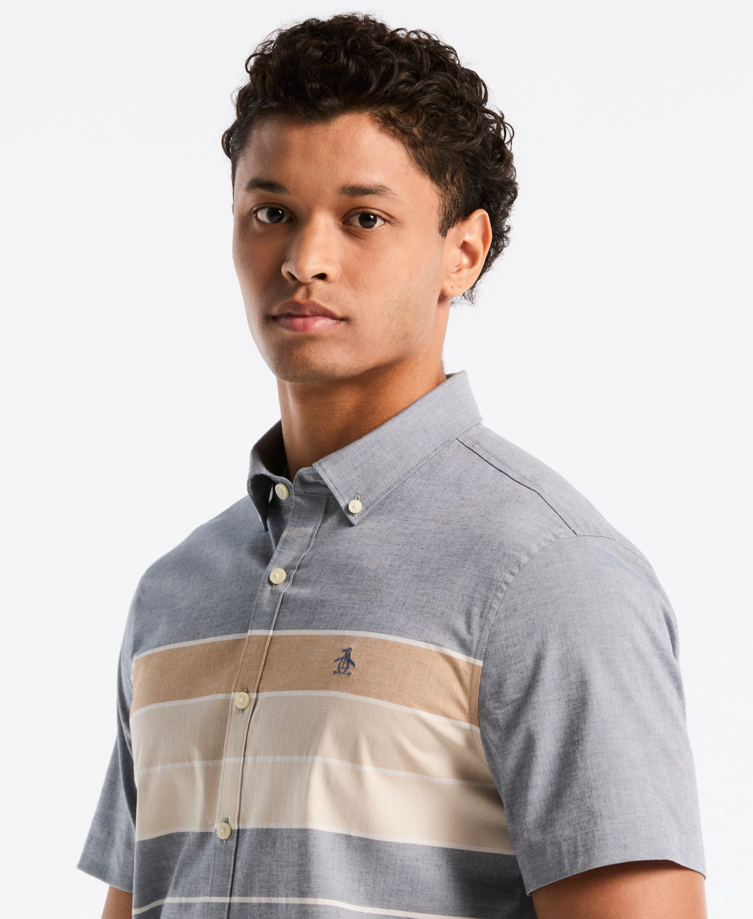 Stripe Stretch Shirt (Sargasso Sea) 