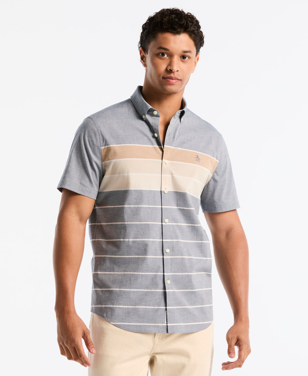 Stripe Stretch Shirt (Sargasso Sea) 
