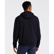 Chevron Color Block Fleece Hoodie (Dark Sapphire) 