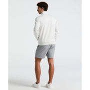 Chevron Colorblock Fleece Track Jacket (Light Grey Melange) 
