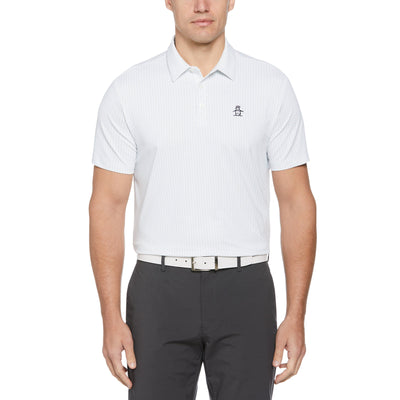 Chi Chi Allover Pete Print Performance Polo (Bright White) 