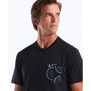 Circles Pocket Tee (Dark Sapphire) 