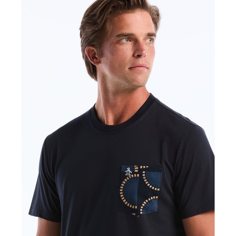 Circles Pocket Tee (Dark Sapphire) 