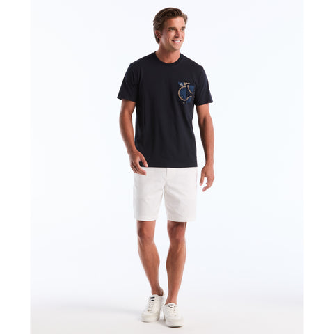 Circles Pocket Tee (Dark Sapphire) 