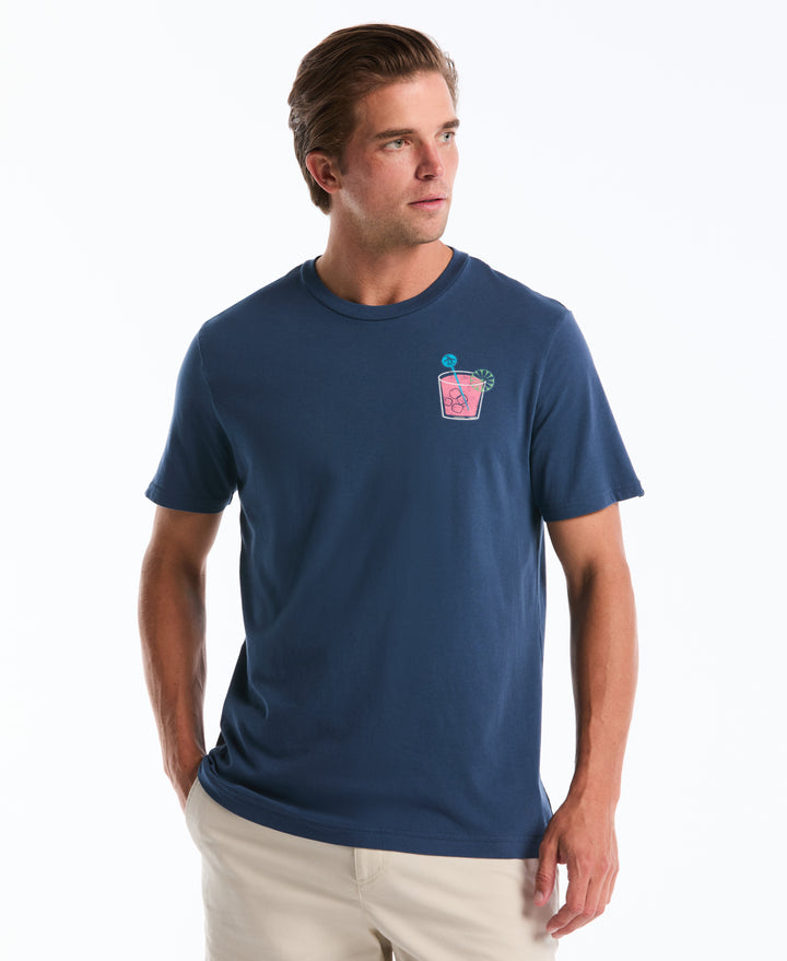 Cocktail Patch Jersey Tee (Sargasso Sea) 