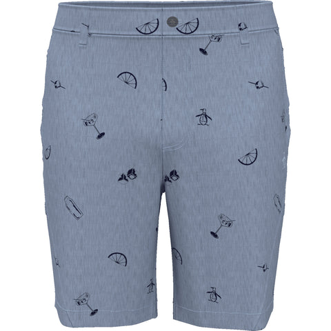 Cocktail Print Cargo Short (Black Iris) 