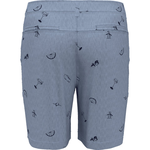 Cocktail Print Cargo Short (Black Iris) 