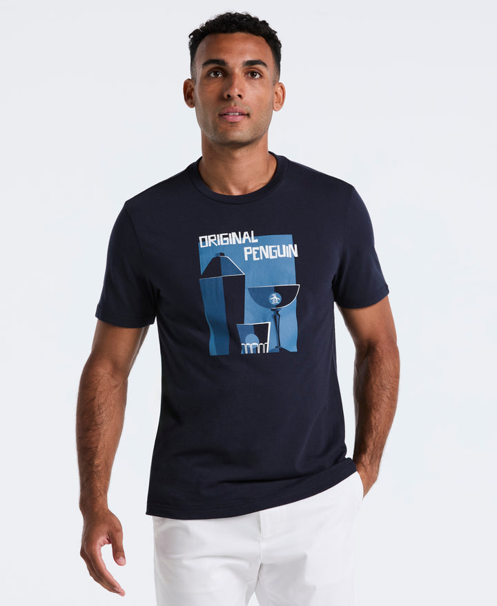 Cocktail Shaker Graphic Tee (Dark Sapphire) 