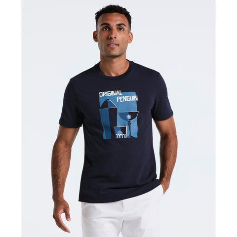 Cocktail Shaker Graphic Tee (Dark Sapphire) 