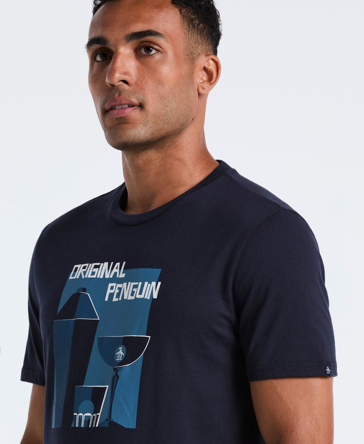 Cocktail Shaker Graphic Tee (Dark Sapphire) 