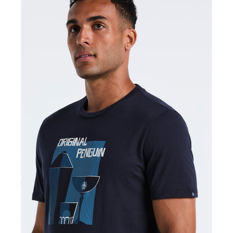 Cocktail Shaker Graphic Tee (Dark Sapphire) 