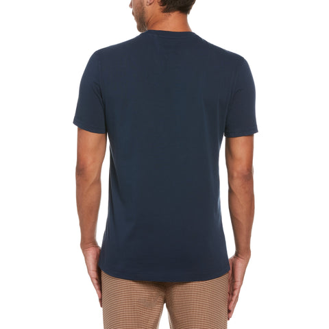 Collegiate Pete Graphic Print Tee (Dress Blues) 