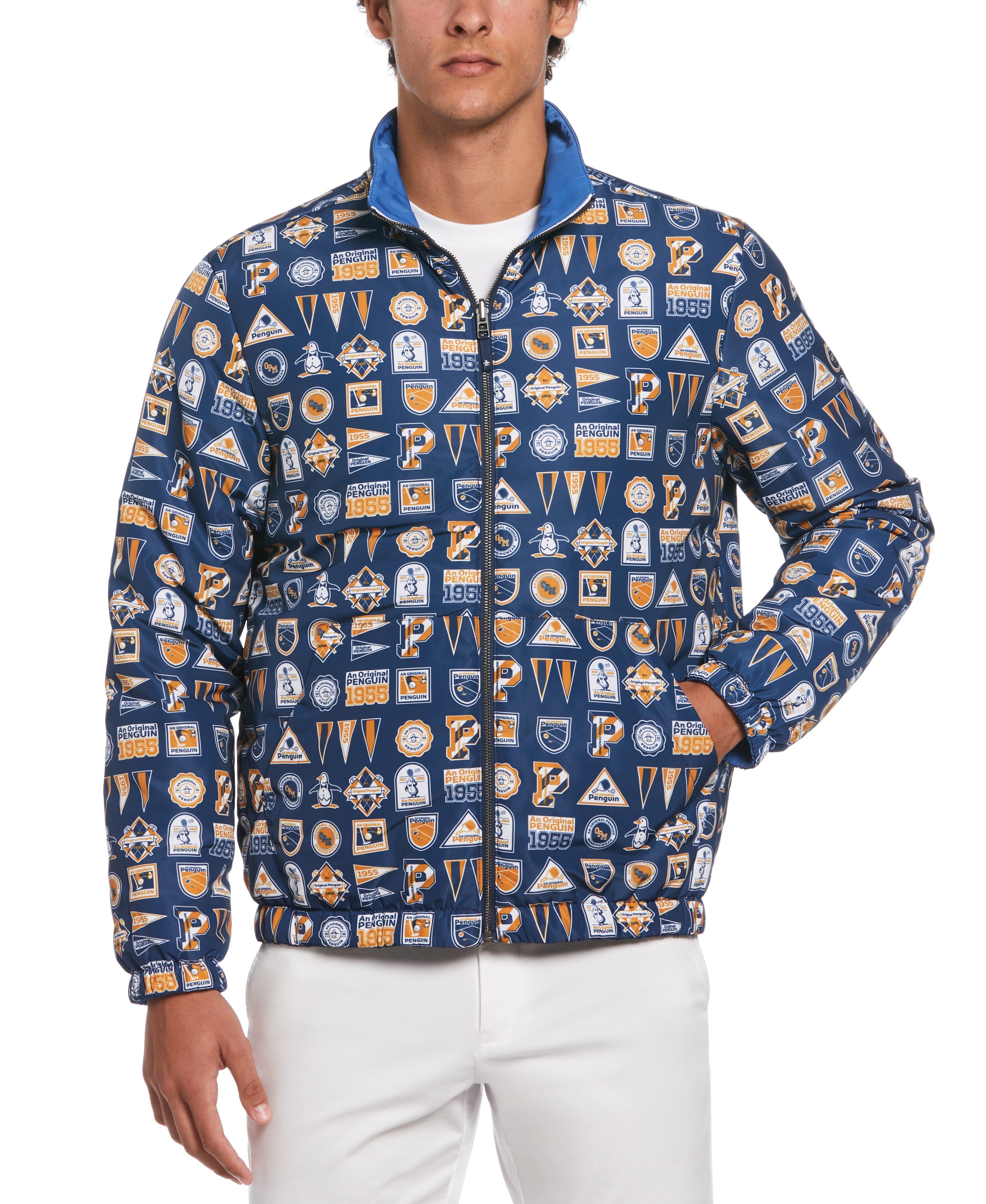 Collegiate Print Reversible Full Zip Jacket – Original
