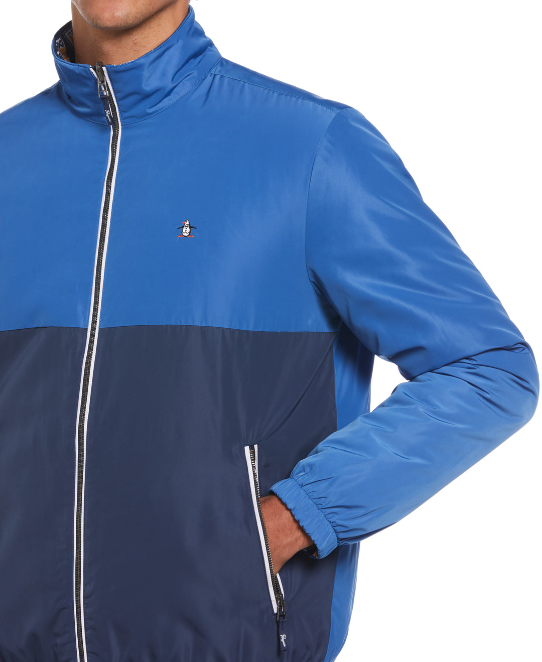 Collegiate Print Reversible Full Zip Jacket (Star Sapphire) 