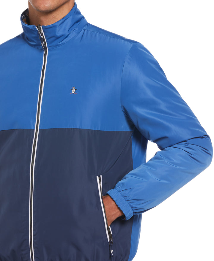 Collegiate Print Reversible Full Zip Jacket (Star Sapphire) 