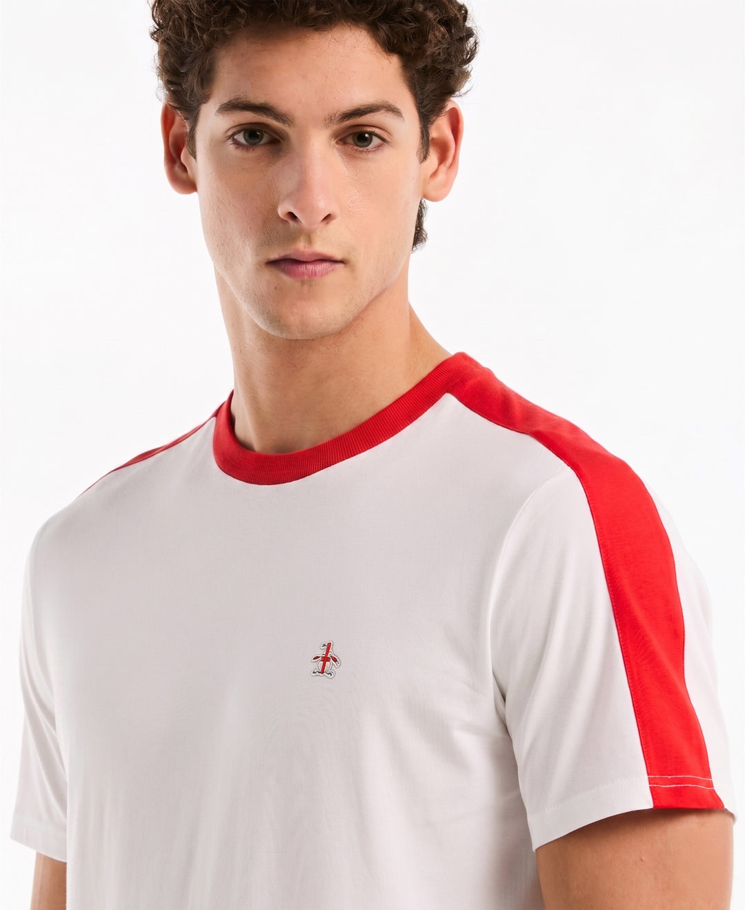 Color Block Cotton Tee England Edition-Tees-Original Penguin