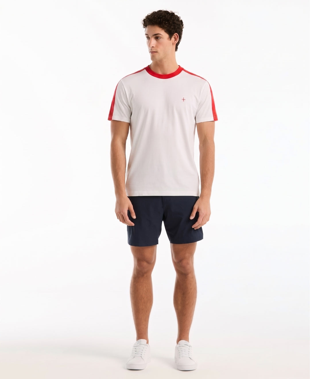 Color Block Cotton Tee England Edition-Tees-Original Penguin