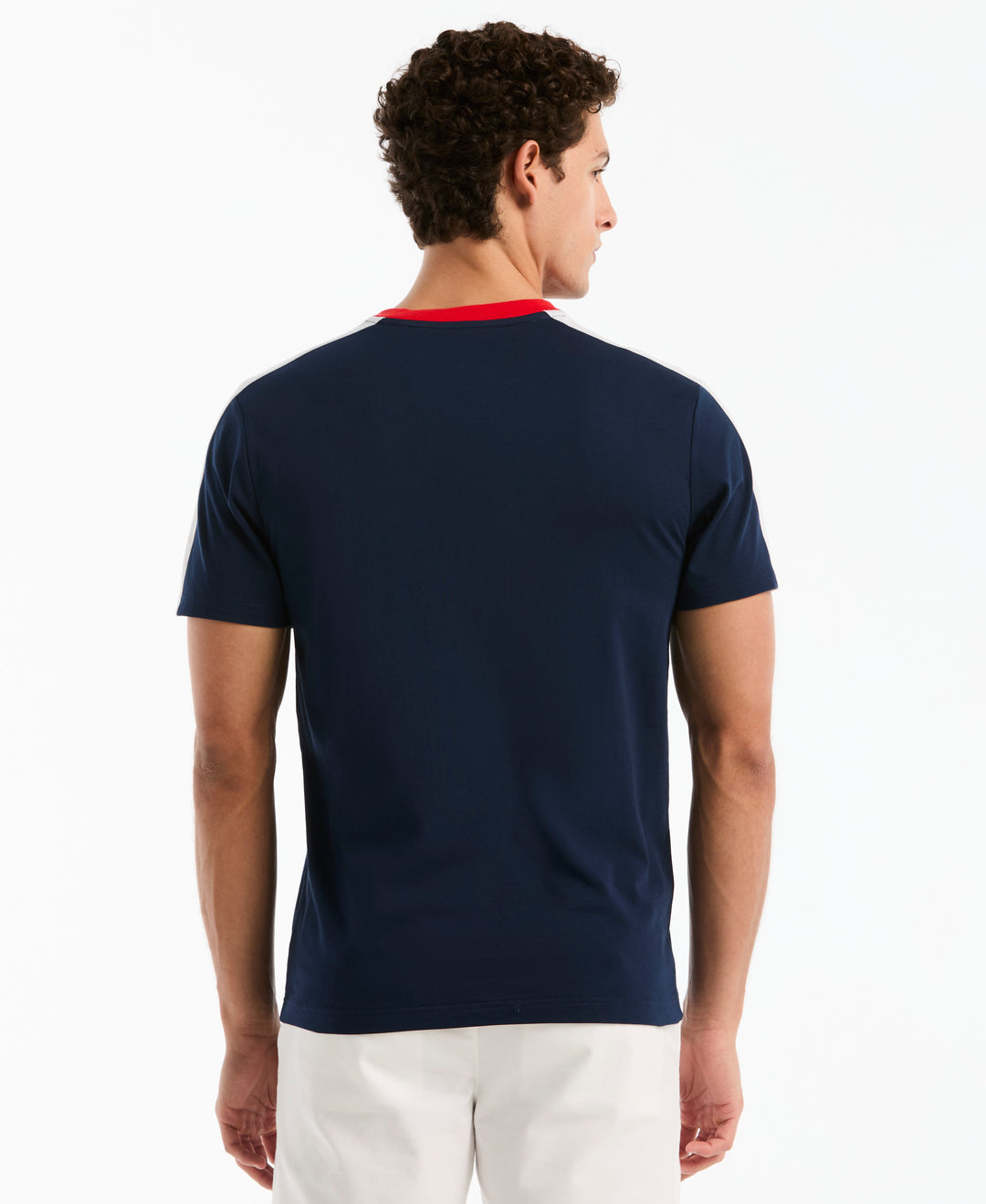 Cotton National Colorblock Tee (Pageant Blue) 