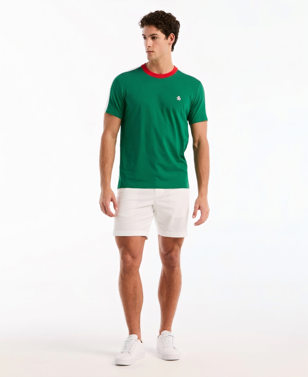 Color Block Cotton Tee Mexico Edition-Tees-Original Penguin