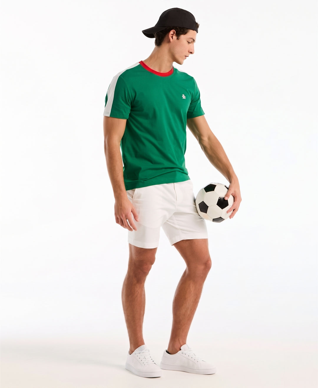 Color Block Cotton Tee Mexico Edition-Tees-Original Penguin