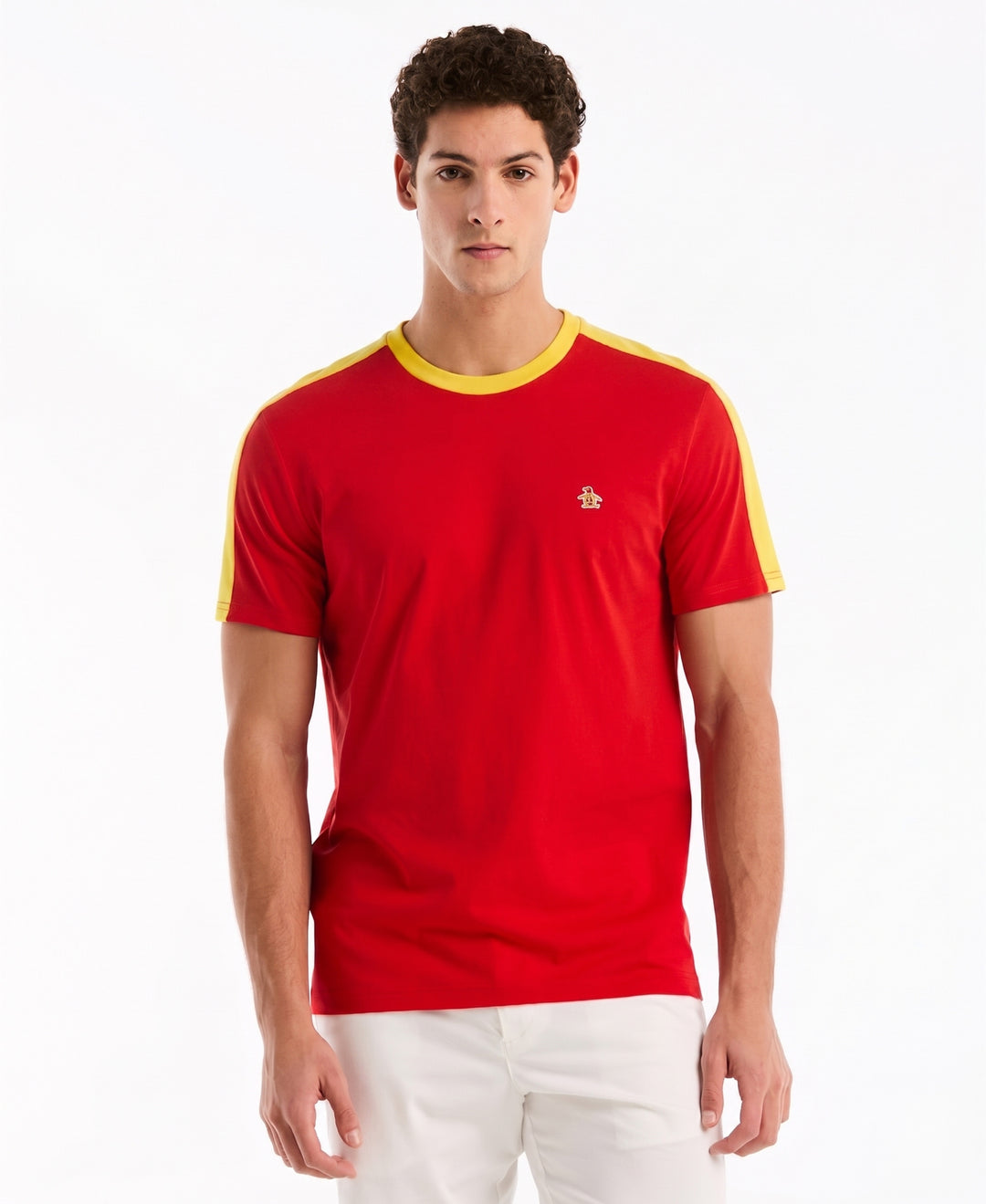 Color Block Cotton Tee Spain Edition-Tees-Adrenaline Rush-XS-Original Penguin