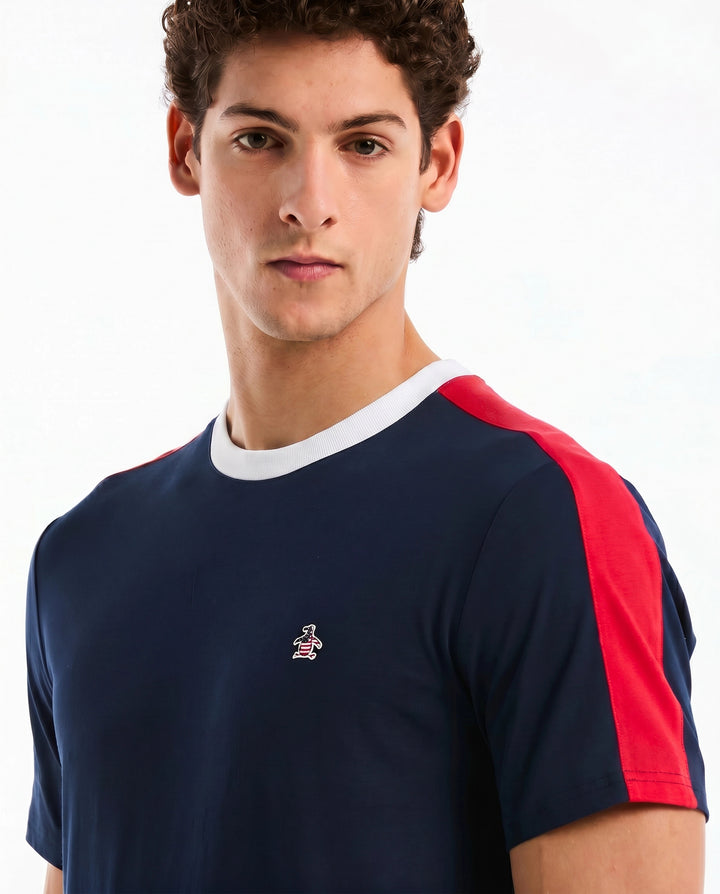 Color Block Cotton Tee USA Edition-Tees-Original Penguin