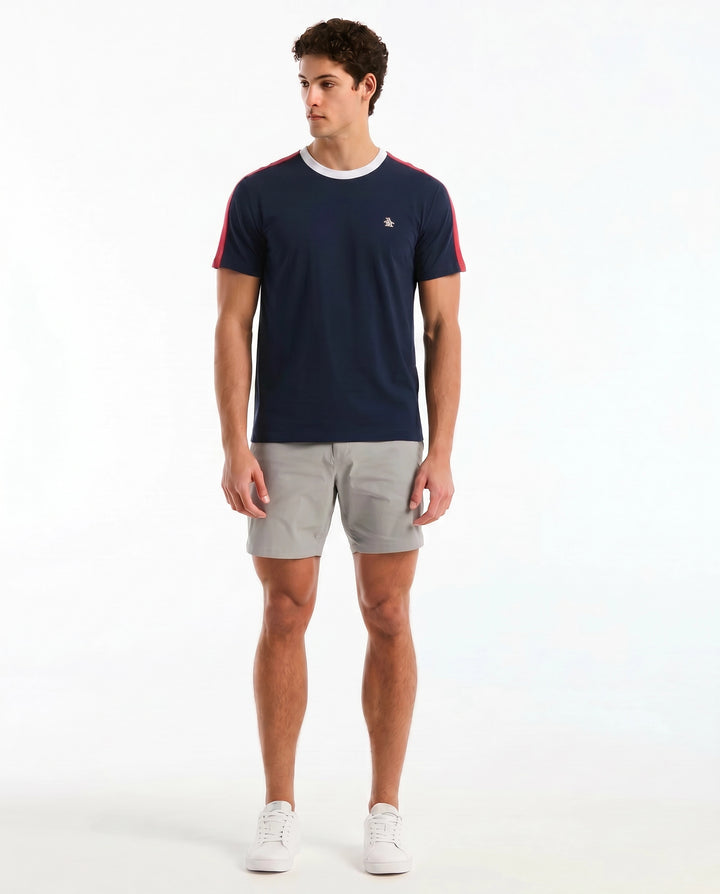 Color Block Cotton Tee USA Edition-Tees-Original Penguin