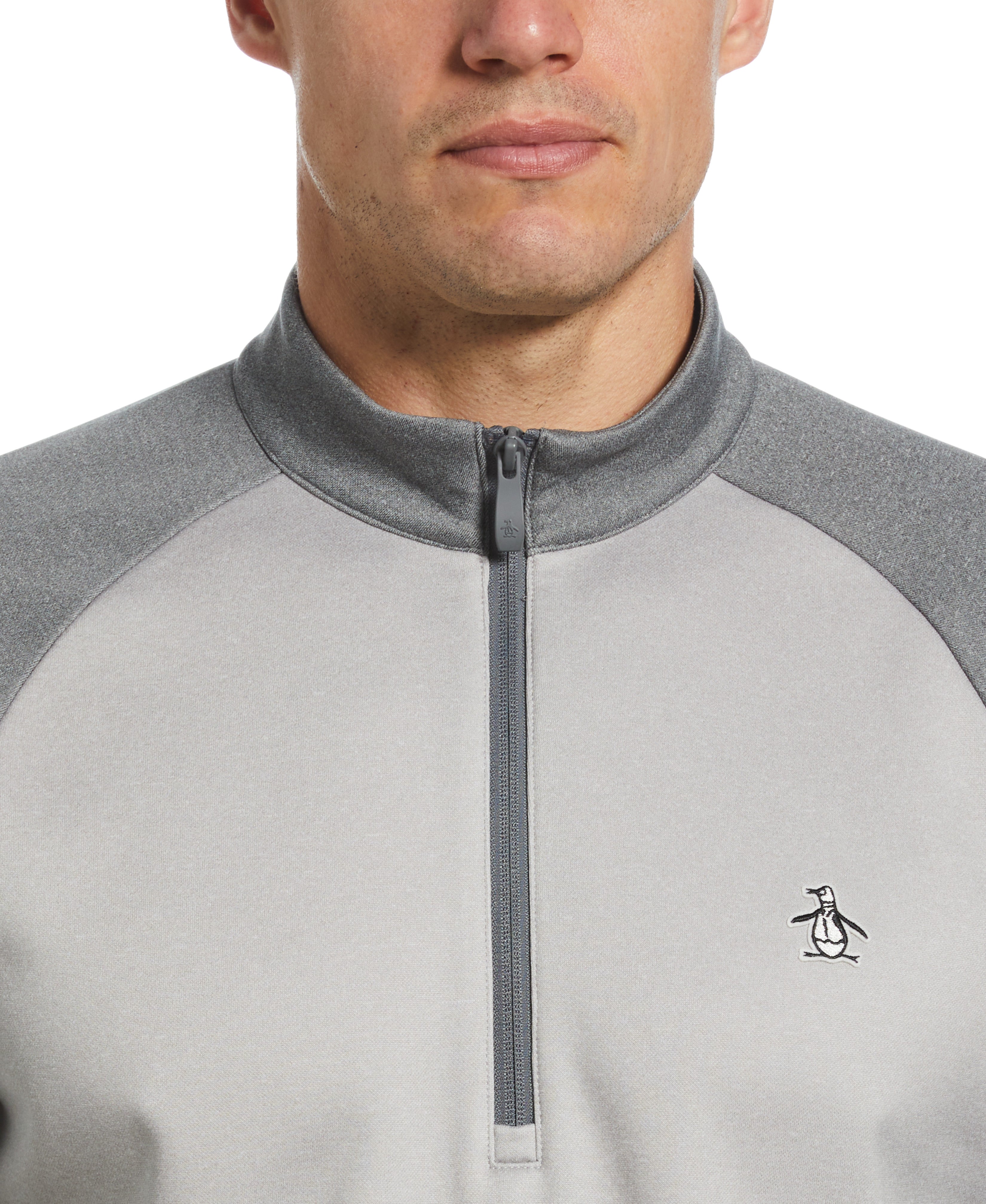 Color Block Fleece Quarter Zip Sweater – Original Penguin US