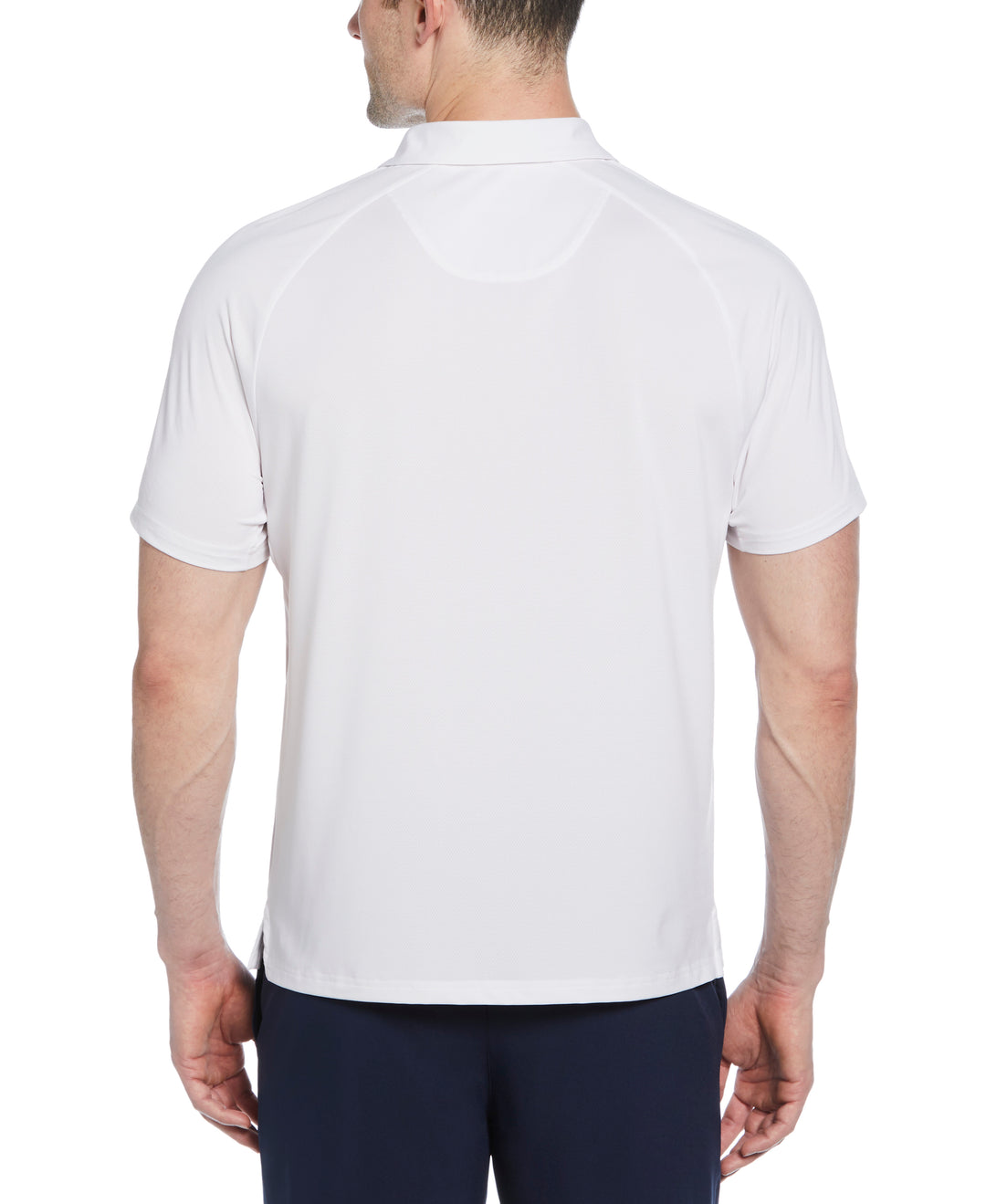 Color Block Tennis Polo  (Bright White) 