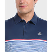 Color Block "P" Print Golf Polo-Golf Polos-Original Penguin