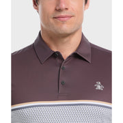 Color Block "P" Print Golf Polo-Golf Polos-Original Penguin