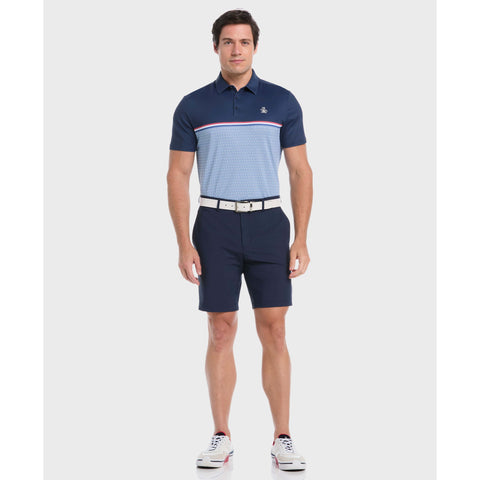 Color Block "P" Print Golf Polo-Golf Polos-Original Penguin