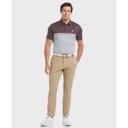 Color Block "P" Print Golf Polo-Golf Polos-Original Penguin