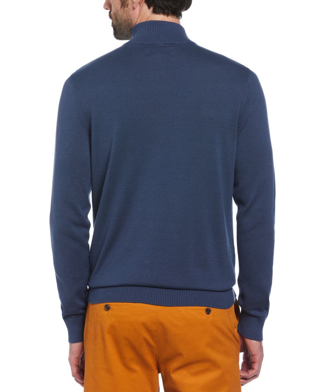 Color Block 1/4 Zip Sweater (Sargasso Sea) 