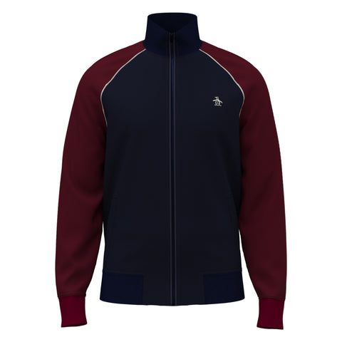 Colorblock Fleece Track Jacket-Outerwear-Dark Sapphire-XS-Original Penguin