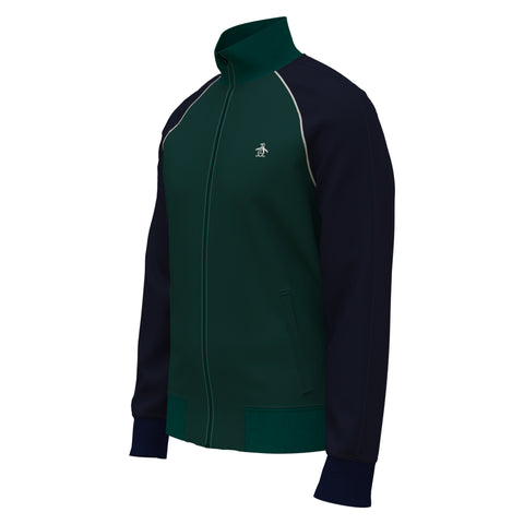 Colorblock Fleece Track Jacket-Outerwear-Original Penguin