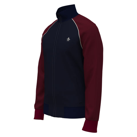 Colorblock Fleece Track Jacket-Outerwear-Original Penguin