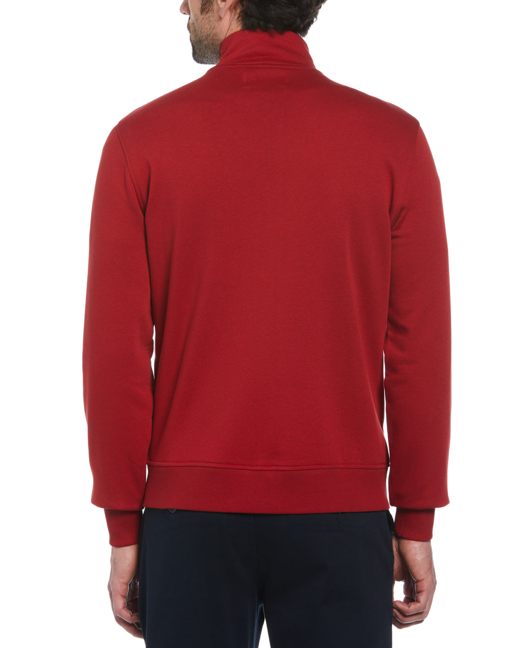 Colorblock Fleece Track Jacket (Red Dahlia) 