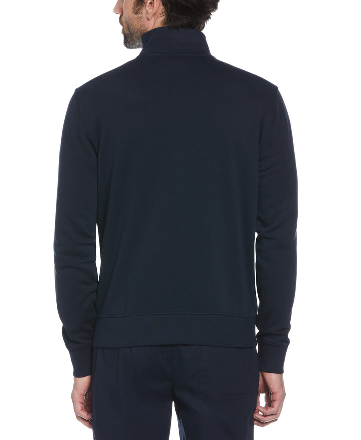 Colorblock Fleece Track Jacket (Dark Sapphire) 