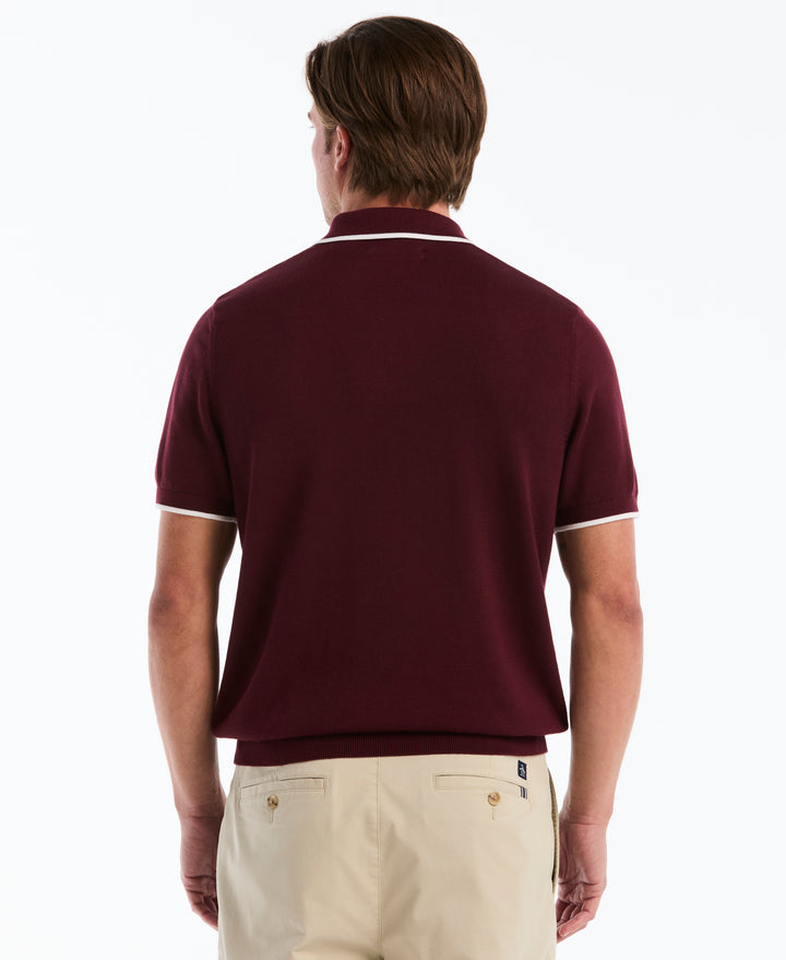 Cotton Tipped Sweater Polo (Port Royale) 