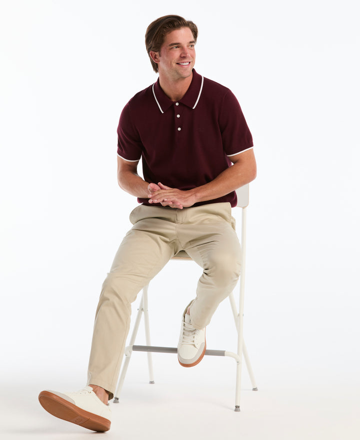 Cotton Tipped Sweater Polo (Port Royale) 