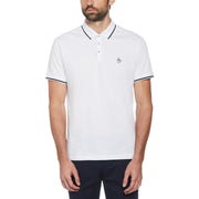 Tipped Solid Polo (Bright White) 