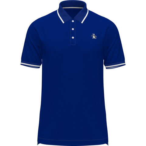 Jersey Tipped Polo (Classic Blue) 