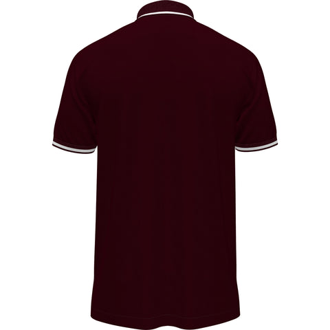 Jersey Tipped Polo (Tawny Port) 